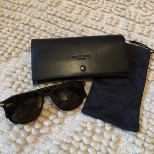 New! Rag & Bone 54 mm Polarized Aviator Sunglasses